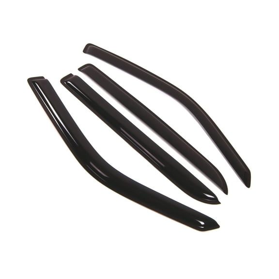 Tuningpros WD2-154 Outside Mount Window Visor Deflector Rain Guard Dark Smoke 4 Pcs Set For 1997-2017 Ford Expedition