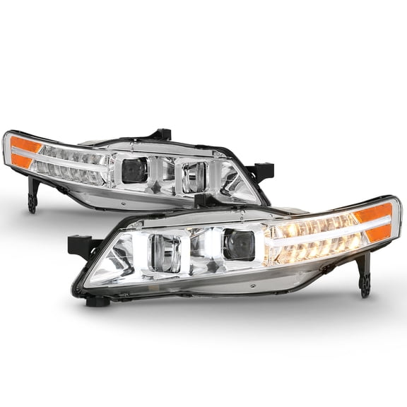 2004-2008 Acura TL w/ LED Signal DRL Projector Headlights Headlamps Left Right