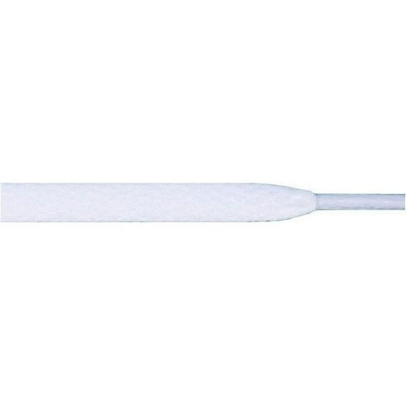 2 Pairs 5/16" of Flat Shoelaces for Sneakers, Running Shoe Lace (White)