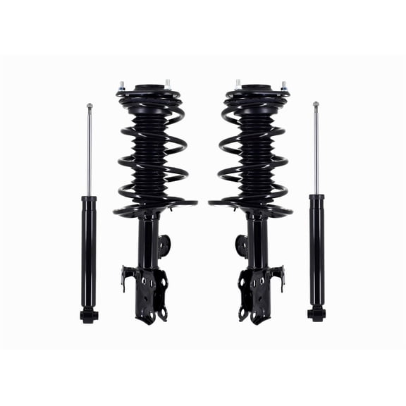 Set of 4 Front Quick Complete Strut-Coil Spring-Rear Shock For 2012-2017 Toyota Prius V