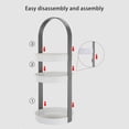 thumbnail image 3 of 3-Tier Vanity Cosmetic Organizer Shelf - Multi-Layer Storage Rack for Makeup, Skincare, Jewelry & Accessories, Sturdy Plastic Countertop Display, 3 of 9