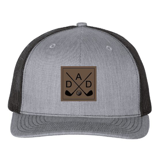 Dad Golf Hat, Leatherette Richardson 112 Trucker Cap, Golf Dad Hat