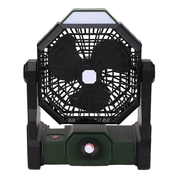 Ventilador De Camping Con Pilas, Ventilador De Camping Portátil Recargable, ángulo Ajustable Estable, 2 Usos, Ranurado Oculto, Portátil Para Viajes