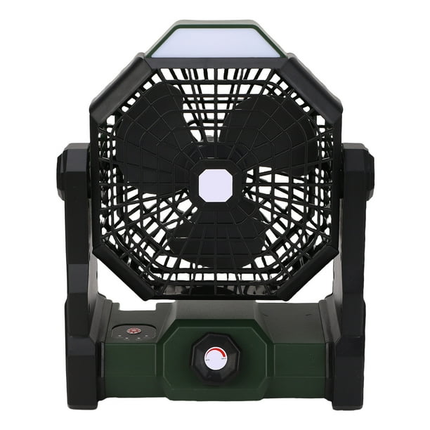 Ventilador De Camping Con Pilas, Ventilador De Camping Portátil Recargable, ángulo Ajustable Estable, 2 Usos, Ranurado Oculto, Portátil Para Viajes
