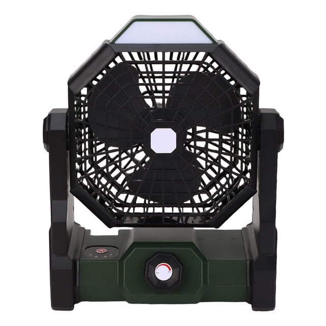 Ventilador De Camping Con Pilas, Ventilador De Camping Portátil Recargable, ángulo Ajustable Estable, 2 Usos, Ranurado Oculto, Portátil Para Viajes