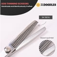 thumbnail image 5 of Dog Grooming Scissors Kit - Best Tools for Goldendoodles, Poodles & Doodles - Straight, Curved & Thinning Shears - Golden Doodle Grooming Kit - Professional Grade Steel, 4 Pc Set (Long Silver), 5 of 7