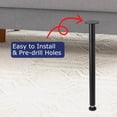 thumbnail image 4 of Pieds de Table en Métal Robustes - Tube Carré de 28 Pouces, Supporte 1200 Lb, Pieds de Meuble de Remplacement Robustes, Faciles à Installer, Ensemble de 2 - Colonne A 28 Pouces, 4 of 8