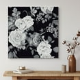 thumbnail image 2 of wall26 Canvas Print Wall Art Dark Grayscale Watercolor Roses &amp; Leaves Floral Botanical Illustrations Modern Art Rustic Scenic Colorful Farmhouse/Country for Living Room, Bedroom, Office - 24&quot, 2 of 5