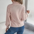 thumbnail image 3 of Sweaters for Women 2025 Fall Winter Long Lattern Sleeve Turtleneck Knitted Sweater Jumper Top Womens Pullover Sweaters, 3 of 8