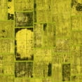 thumbnail image 1 of Ahgly Company Indoor Square Patchwork Yellow Transitional Area Rugs, 8' Square, 1 of 4