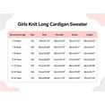 thumbnail image 6 of VIPOIN Girls Knit Long Cardigan Sweater, Ribbed Button Down with Side Pockets, Casual Layering Outerwear, 6 of 6