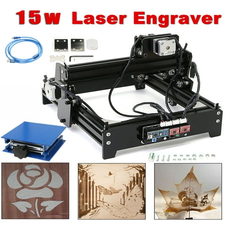15W USB Desktop CNC Laser Engraving Marking Machine For Metal Stone Wood DIY Engraver (Best Metal Cnc Machine)