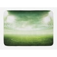 thumbnail image 1 of Soccer Bath Mat, Illuminated Stadium at Night View Football Arena Activity Grass Playground Picture Print, Non-Slip Plush Mat Bathroom Kitchen Laundry Room Decor, 29.5 X 17.5 Inches, Green, Ambesonne, 1 of 2