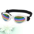 thumbnail image 4 of 1Pc Dog Sunglasses Eye Wear Protection Collapsible Pet Goggles UV Protection Goggles with Strap(White), 4 of 7