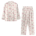 thumbnail image 5 of SCRAWLGOD Love Heart Womens Pajamas Set of 2 Piece Button Up Lounge Set Women Fall Long Sleeve Women's Pj with Pockets Size L Soft Nightwear Sets for Women, 5 of 7