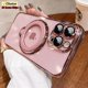 thumbnail image 2 of Transparent Plating Luxury Standing Holder Magnetic Case For iPhone 15 Plus 14 13 12 11 Pro Max For Magsafe Ring Bracket Cover, 2 of 5