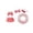 Red, variant on huayou Cute Plaid Goose Costume Decor Set, 23 Inch Glitter Swim Ring Flower Sunglasses Bow Outfit, for Summer Pool Yard Porch Goose Statue Decoration