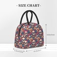 thumbnail image 2 of Fotbe colorful Skull rose Pattern Lunch Bag, Insulated Lunch Box, Small Leakproof Cooler Food Lunch Containers Reusable High Capacity Lunch Tote Bags for Work, Travel, Outdoor, 2 of 6