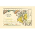 thumbnail image 2 of Tyson 14x10 Black Ornate Wood Framed with Double Matting Museum Art Print Titled - Maryland Maryland Geological - Tyson 1873, 2 of 4