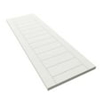 thumbnail image 6 of Ekena Millwork 12"W x 51"H True Fit PVC Horizontal Slat Framed Modern Style Fixed Mount Shutters, Unfinished (Per Pair - Hardware Not Included), 6 of 9