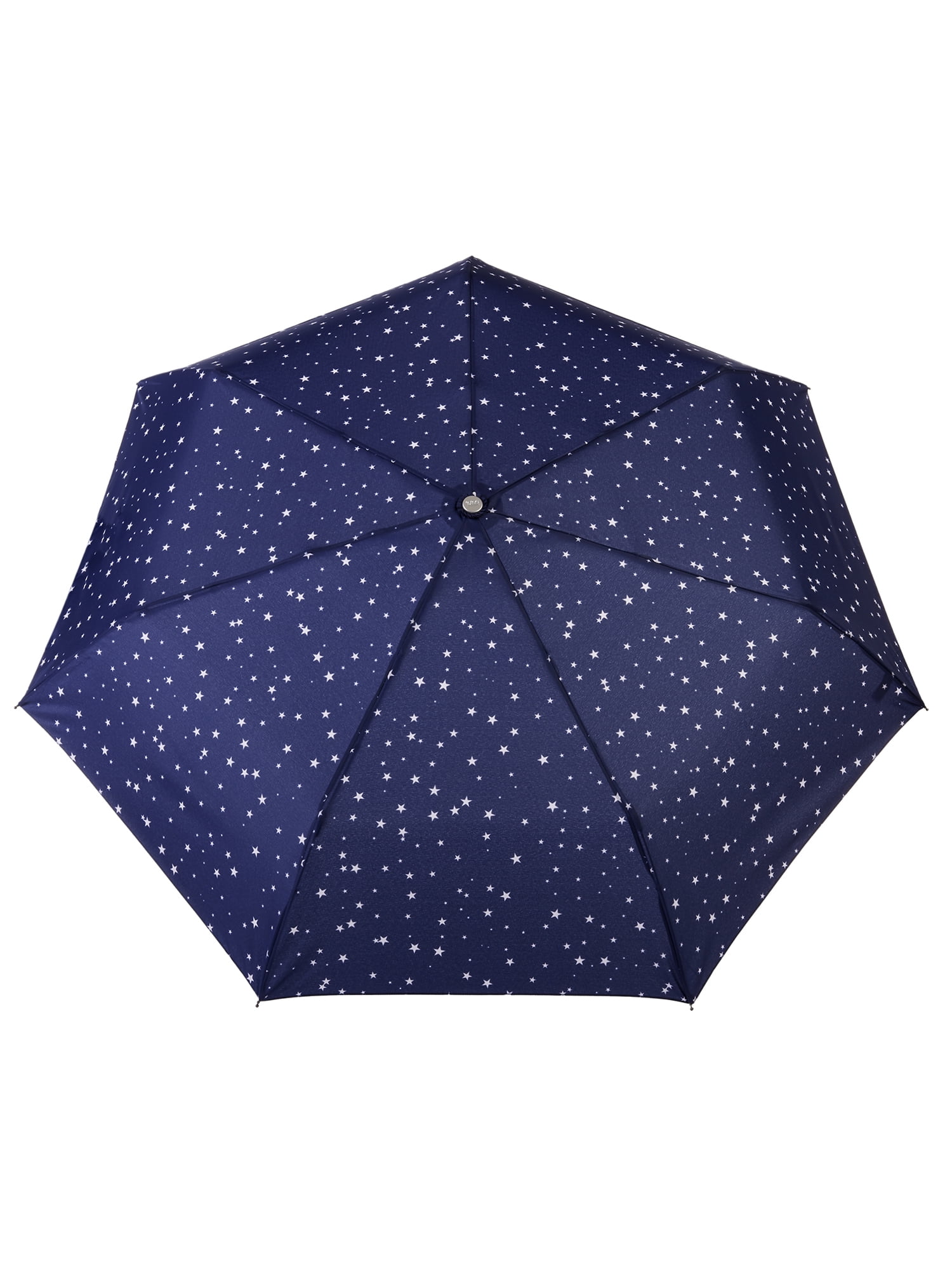 Totes One-touch Auto Open Close Umbrella with Sunguard, Navy Stars