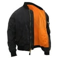 thumbnail image 2 of Rothco Lightweight MA-1 Flight Jacket - Black, XX-Small, 2 of 3