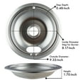 thumbnail image 6 of Range Kleen 102-AM Style A Large Chrome Drip Bowl, 6 of 9