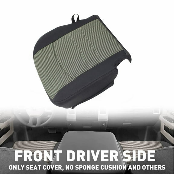 Driver Bottom Perforated Leather Seat Cover Compatible with 2009 - 2012 Dodge Ram 1500 2500 3500 4500 5500