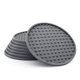 thumbnail image 1 of Un juego de posavasos de silicona gris de 8 piezas para proteger la superficie de posavasos de madera, vidrio o mármol., 1 of 6
