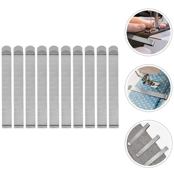 FOMIYES 20Pcs Sewing Clip for Machine Work Silver Rectangular Fabric Holding and Measuring