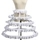 thumbnail image 3 of Crinoline Underskirt Petticoat Cage 2/3/4/5 Hoops For Women Girls Hoop Skirt, 3 of 3
