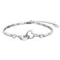 thumbnail image 3 of Xihbxyly Pulsera de Doble Corazón, Joyería de Conexión Sincera, Diseño Duradero de Acero Inoxidable, Talla Ajustable, Regalo Significativo para Hermanas, Ocasiones Especiales y Uso Diario, Fácil de L, 3 of 7