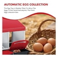 thumbnail image 4 of 4-hole galvanized steel chicken nesting box - automatic roll-out egg collection con a removable tray, weatherproof wall-mount laying box con a perch hens, easy to clean y assemble coops - red, 4 of 7