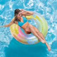 thumbnail image 3 of Anneau Flottant Transparent, Anneau de Natation Gonflable à Sequins, Anneau de Natation Coloré et Durable, 3 of 5