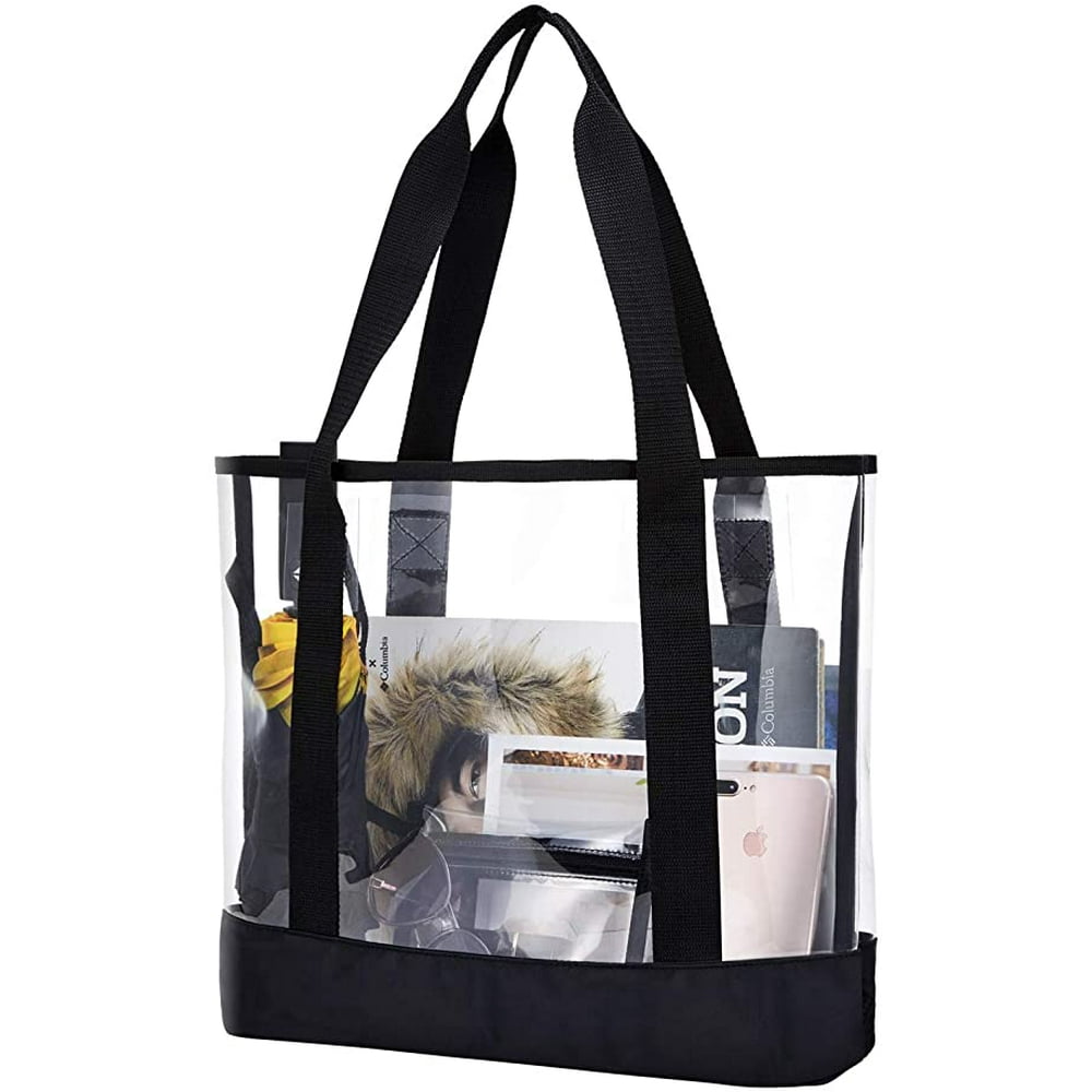 Clear Totes Bag Women - Large Work Transparent Shoulder Handbag with ...