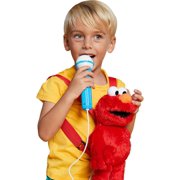 Karaoke Plush Sesame Street Toys ( Elmo Plush Toy) - Adjustable Carrying Straps - Sing-Along Built-in Real Working Microphone & Speaker with Record & Playback Function
