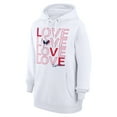 thumbnail image 2 of Women's G-III 4Her by Carl Banks  White Washington Capitals Hockey Love Fleece Pullover Hoodie, 2 of 3