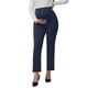 thumbnail image 1 of Pantalones de maternidad INSPIRE CHIC para mujeres para trabajar, de cintura alta sobre el vientre, pantalones de oficina de negocios para el embarazo con bolsillos 2XL azul, 1 of 6