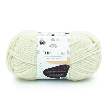 Lion Brand Yarn Hue + Me Salt 617-098AS Bulky Acrylic Wool 137 Yards 4.4 oz Yarn
