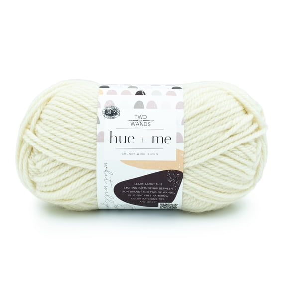 Lion Brand Yarn Hue Me Salt 617-098AS Bulky Acrylic Wool 137 Yards 4.4 oz Yarn