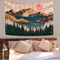 thumbnail image 2 of Large Tapestry Wall Hanging, EpicGadget Valley Mountain Forest Tree Sunset Psychedelic Wall Tapestries Large Aesthetic Room Decor Dorm Wall Hanging Art Nature Landscape Wall Art Home Décor (51"x 59"), 2 of 5