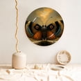thumbnail image 5 of Balery Majestic Butterfly Sunset Print Bone China Decorative Plate Ceramic Dinner Plates Art Crafts with Display Stand-6in, 5 of 6