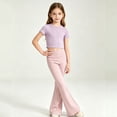 thumbnail image 2 of UJNDER Girls High Waist Yoga Elastic Dance Leggings Sport Casual Tights for Back to School Pants Girls Pants,Pink,15-16 Years, 2 of 4