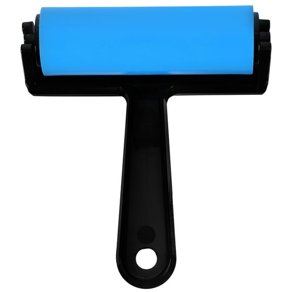 OFFIGAM 1Pack Blue Plastic Printmaking Roller for Scrapbooking Wallpaper Printing