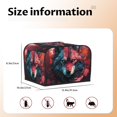 thumbnail image 5 of Haiem Red Flame Wolf Head Print Toaster Covers 4 Slice Wide Slot,Bread Dust Cover & Fingerprint Protection,Bread Machine Cover,Appliance Covers, 5 of 7