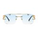 thumbnail image 1 of Gafas de Sol Perfecl Rectangulares Sin Marco Polarizadas Azul, 1 of 8