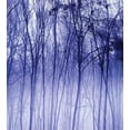 thumbnail image 3 of Ambesonne Forest Duvet Cover Set, Winter Woodland Foggy, Twin, Purple Black Grey, 3 of 3