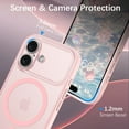 thumbnail image 2 of BENTOBEN Magnetic iPhone 17 Case Pink, Compatible with Mag-Safe, Translucent Matte Slim Shockproof Cover Case for iPhone 17 6.3", 2 of 6