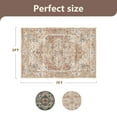 thumbnail image 6 of SIXHOME 5'x7' Eastern Classic Area Rug Washable Distressed Carpet Vintage Medallion Rugs for Living Room Bedroom Kitchen Dining Room Retro Neutral Home Decor Red, 6 of 8