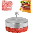 thumbnail image 1 of 1 prensa para hamburguesas, molde para hamburguesas, prensa para pasteles de acero inoxidable de 3,6"/9,5 cm ER, 1 of 5